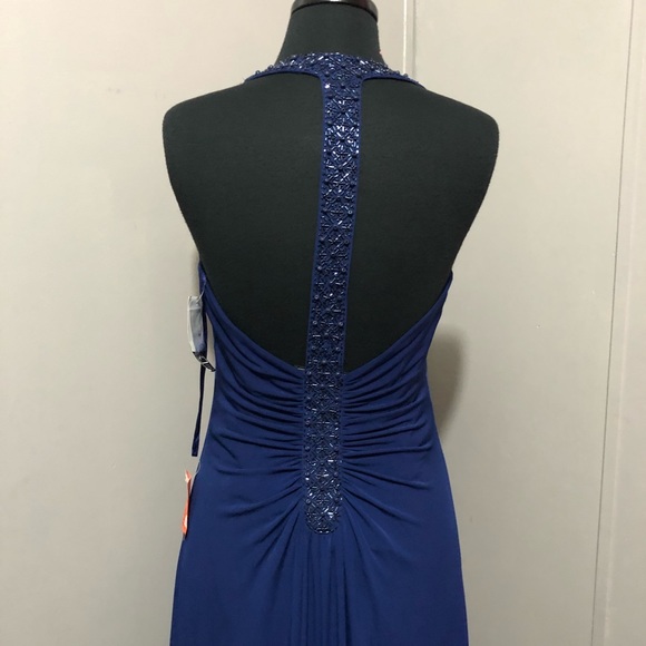 Alex evenings formal dress navy blue NWT size 10 - Picture 3 of 7